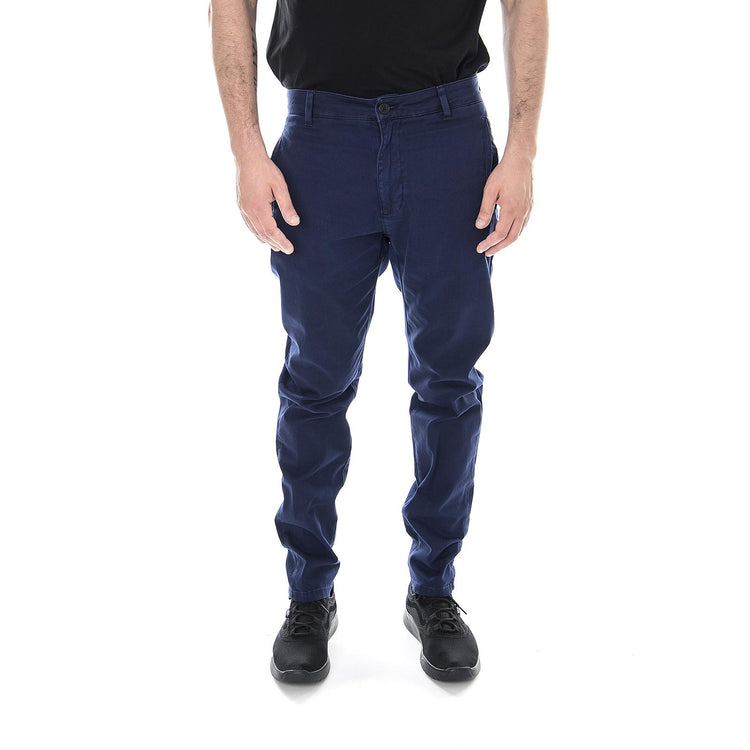 Cropson - Pantaloni Chino Uomo Blu 181201-584  ELVINE 