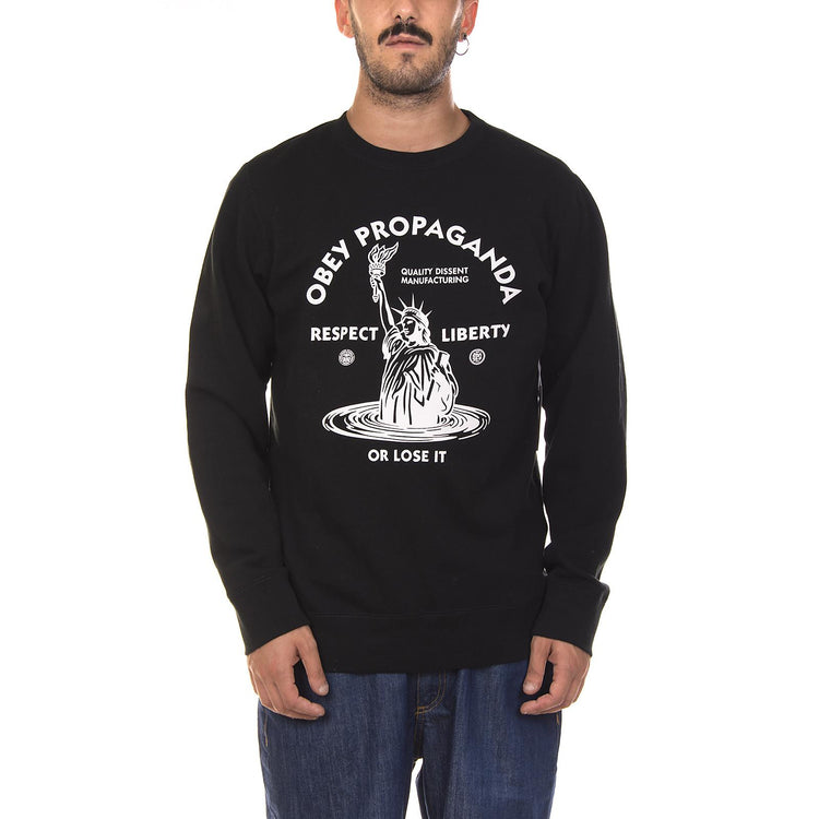 LADY LIBERTY CREW PREMIUM GRAP BLACK 86218_4  OBEY 