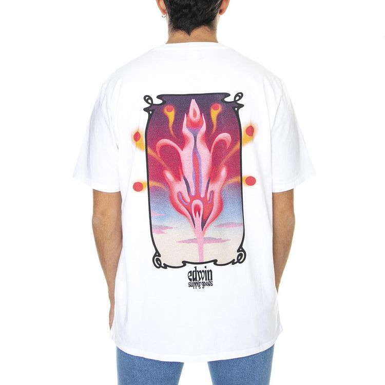 Hano Noshita Ts White - Maglietta Girocollo Uomo Bianca I031894.02.67.  EDWIN 