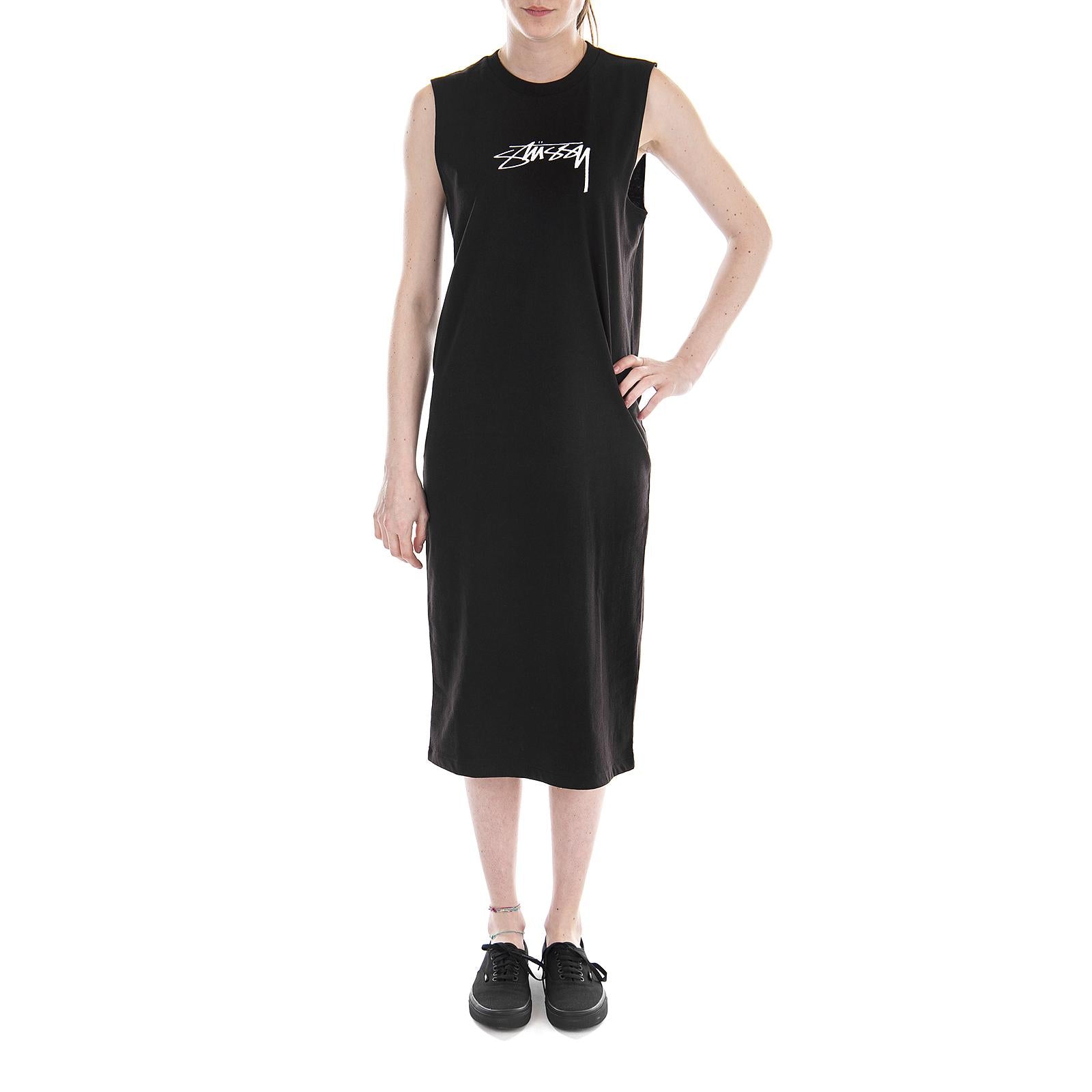 EZRA MUSCLE DRESS BLACK 214437-BLACK  STUSSY 