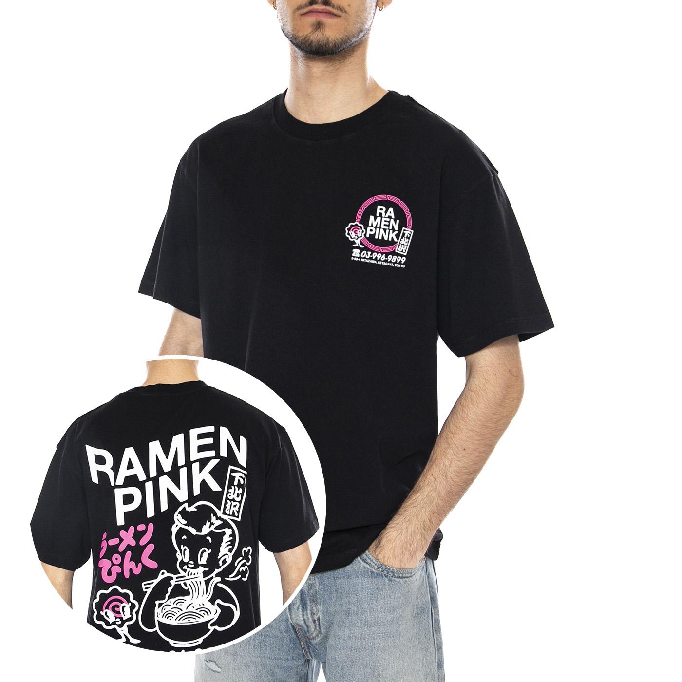 RAMEN PINK TS - Maglietta Girocollo Uomo Nera I036627.89.67. 89,67 EDWIN 