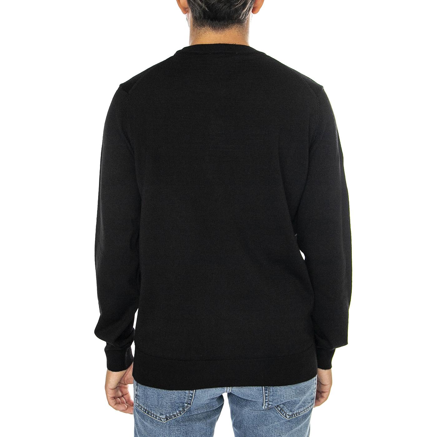 Pullover AH3225-031 Black - Maglione Girocollo Uomo Nero AH3225-031  LACOSTE 
