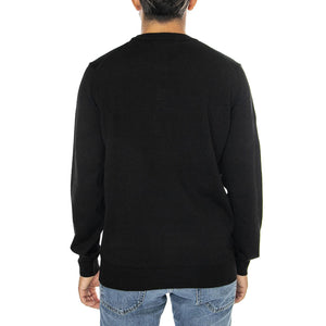 Pullover AH3225-031 Black - Maglione Girocollo Uomo Nero AH3225-031  LACOSTE 