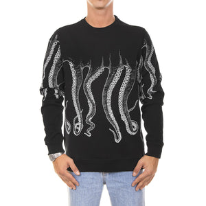 OCTOPUS OUTLINE CREWNECK WHITE BLACK 88453_4  OCTOPUS 