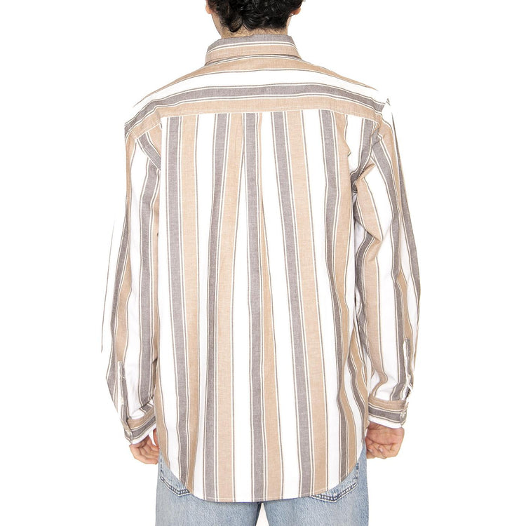 L/S Kendricks Shirt Kendricks Stripe, Liberica - Camicia Uomo Multicolore I034881.2TFXX  CARHARTT WIP 