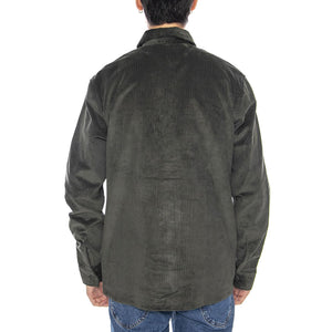 Corduroy Shirt LS Olive Green - Camicia in Velluto Verde Uomo DK0A8652OGX1 . DICKIES 