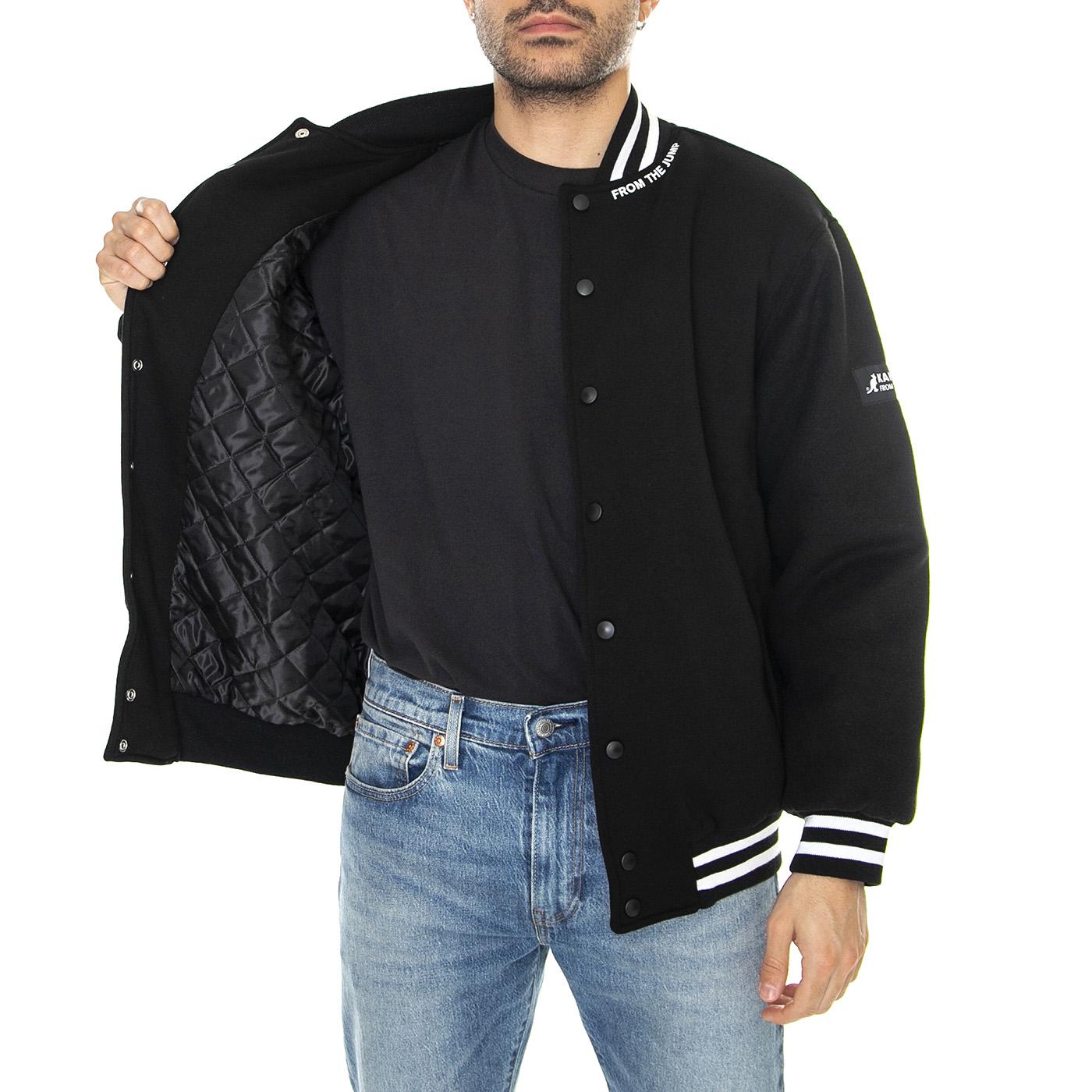 Bomber Giacca Black - Giacca Estiva Uomo Nera KAF22UBMJ104-99  KANGOL 