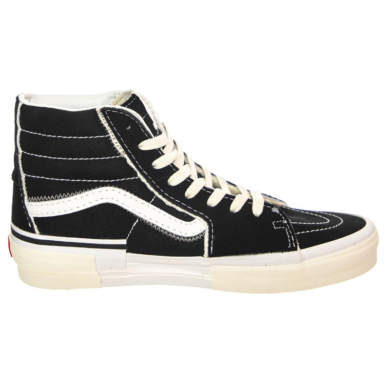 SK8-Hi Reconstruct Black / True White - Scarpe Stringate Profilo Alto Uomo Nere VN0005UK6BT1  VANS 