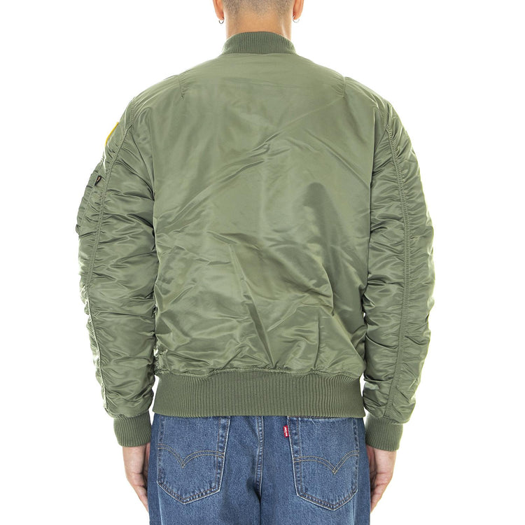 Ma-1 Vf Nasa - Giacca Uomo Verde 166107-01  ALPHA INDUSTRIES 