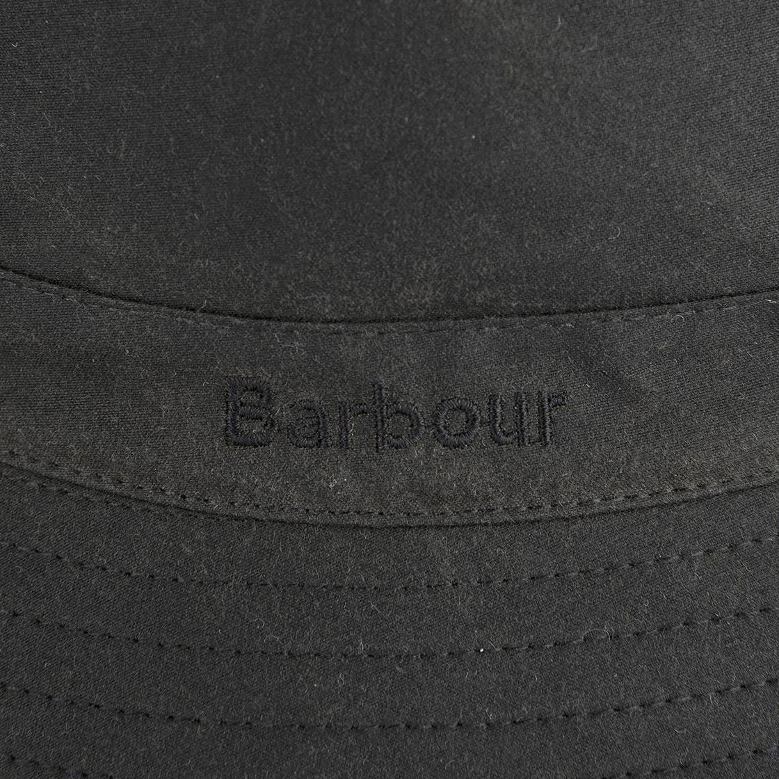 Wax Sports Hat Black - Cappello da Pescatore Barbour Nero FW22-MHA0001-BK91 . BARBOUR 