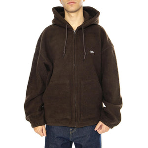 GAZE II HOODED JACKET JAVA BROWN - Giacca con Cappuccio Uomo Marrone 121800542 JVA OBEY 