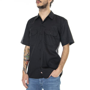 Work - Camicia Maniche Corte Uomo Nera / Rec Black DK0A4XK7BLK1  DICKIES 