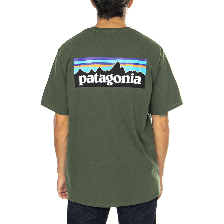 M's P-6 Logo Responsibili-Tee-TPGN - Maglietta Girocollo Uomo Verde 38504-TPGN  PATAGONIA 
