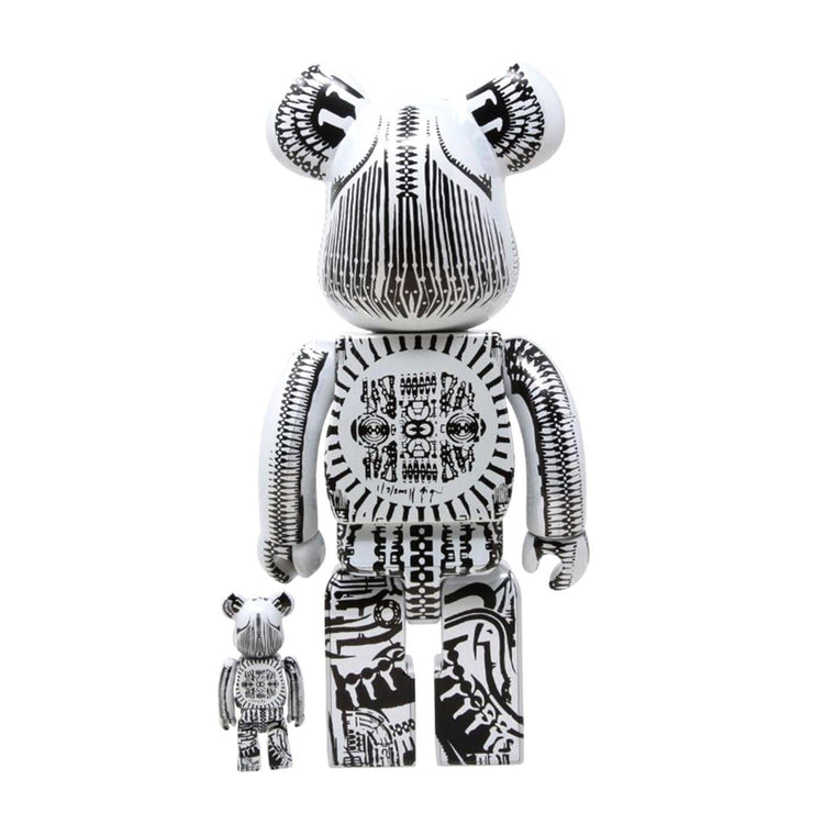 Medicom H.R. Giger Be@Rbrick White 100% & 400% - Toy Multicolore MDTGIGER1  MEDICOM TOY 