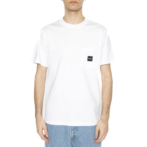 Huf Set Box Logo S/S Pocket Tee White - Maglietta Girocollo Uomo Bianca TS02419-WHITE  HUF 