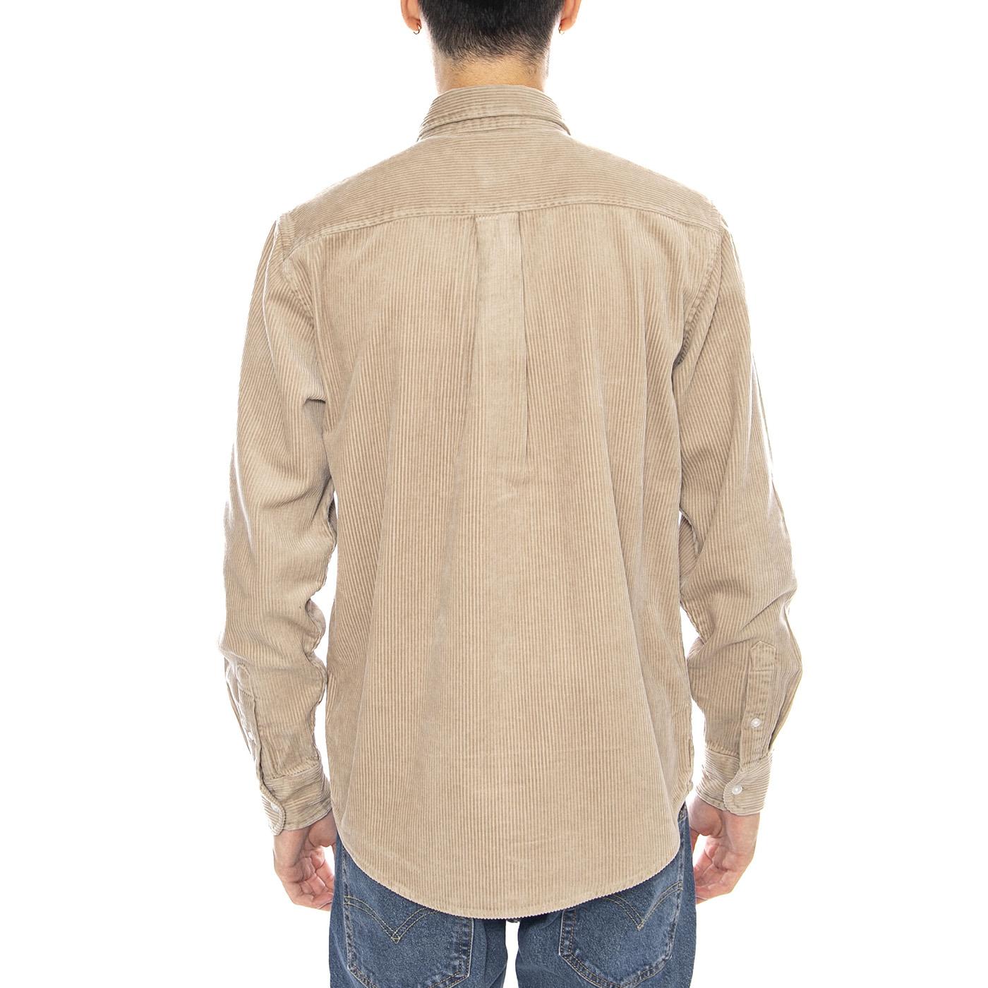 L/S Madison Cord Shirt Wall / Wall -- Camicia Uomo Beige I029958.0FGXX . CARHARTT WIP 
