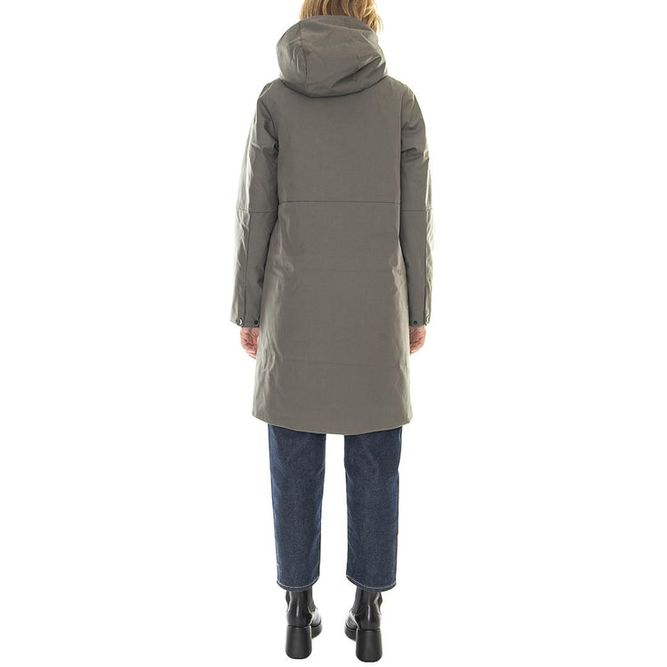 W´s Jacket Elvira Castor Green Smart Cotton Blend - Giacca con Cappuccio Donna Verde 330735-086  ELVINE 