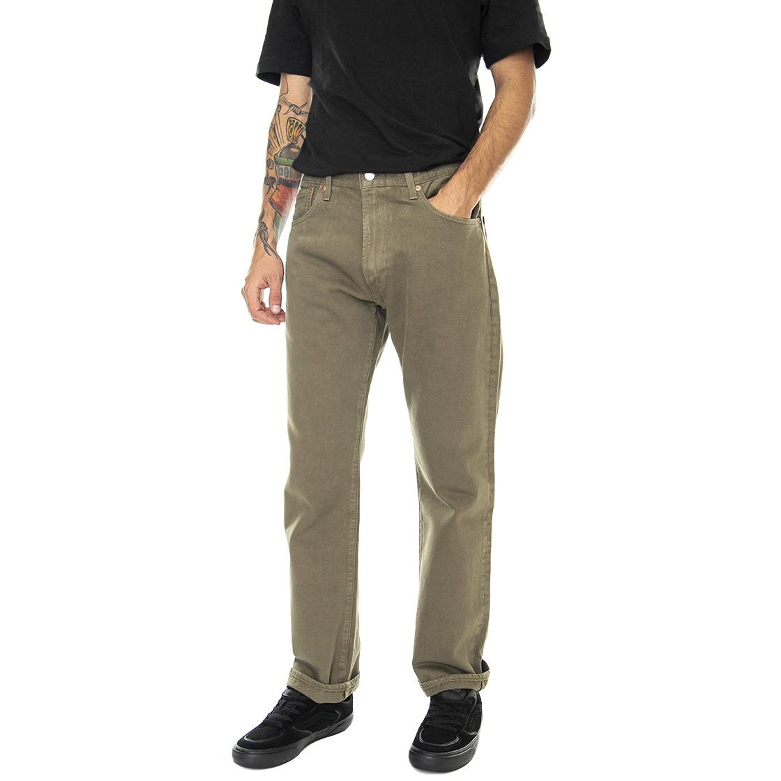 551Z Authentic Straight Z0871 Green Ga - Pantaloni Denim Jeans Uomo Verdi 24767-0044  LEVIS 