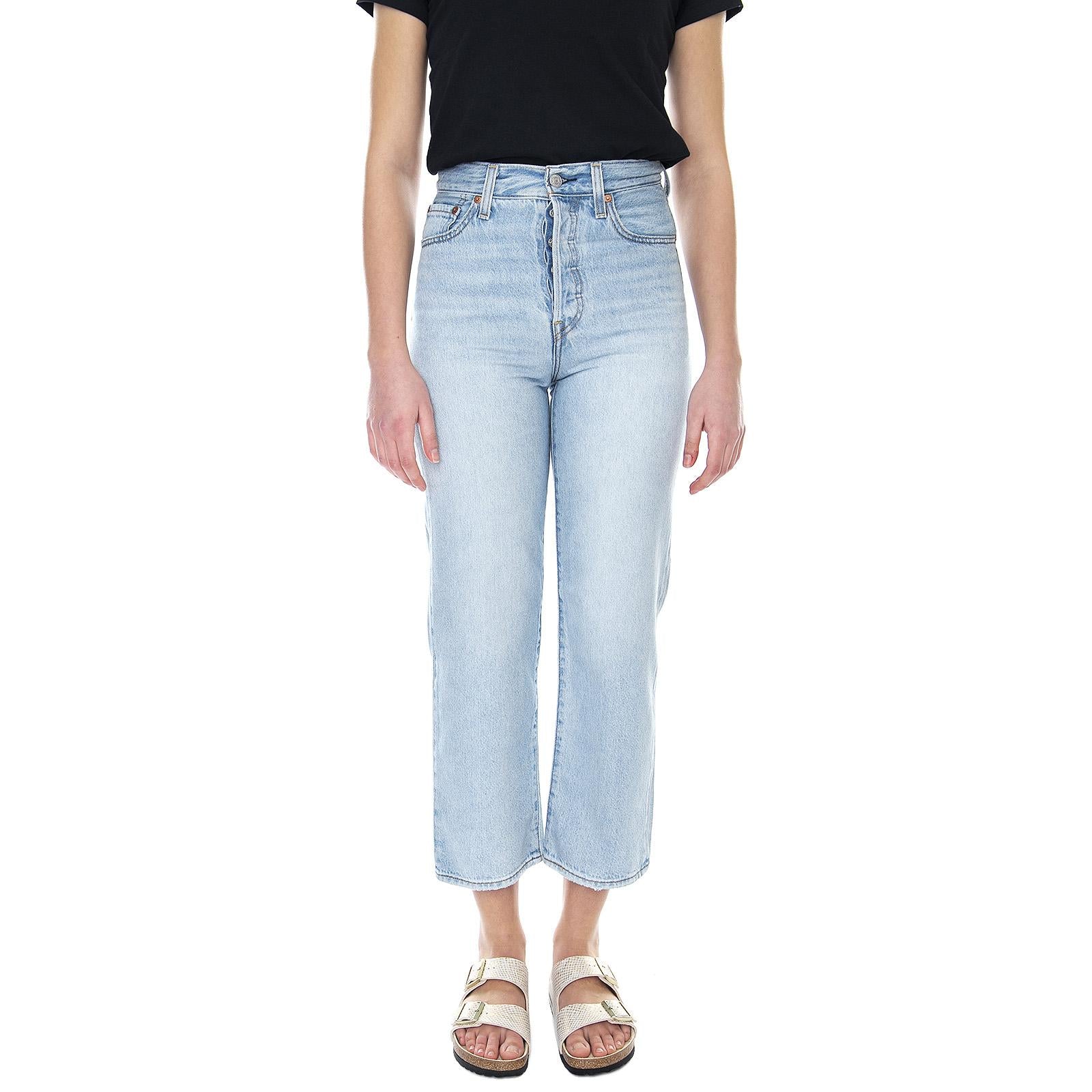 W Ribcage Straight - Denim Jeans Donna Blu 72693-0055  LEVIS 