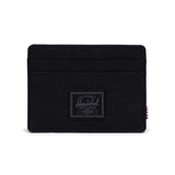 CHARLIE CARDHOLDER BLACK TONAL - Black Wallet HERSCHEL ACCESSORIES