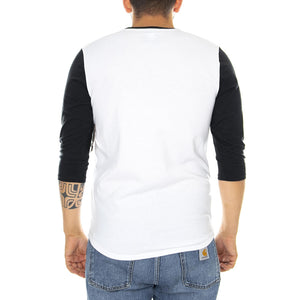 Mn Cajon Tee - White / Black - Maglietta Maniche 3/4 Uomo Bianca / Nera V00V3XYB2  VANS 