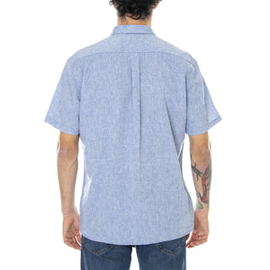 Nelson - Camicia Maniche Corte Uomo Blu MSH5093-BL33-SS22  BARBOUR 