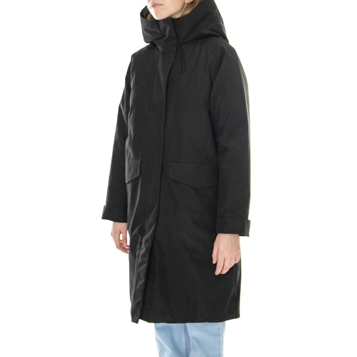 W´s Jacket Leonida Black Taslan - Giacca Invernale con Cappuccio Donna Nera 330751-110  ELVINE 