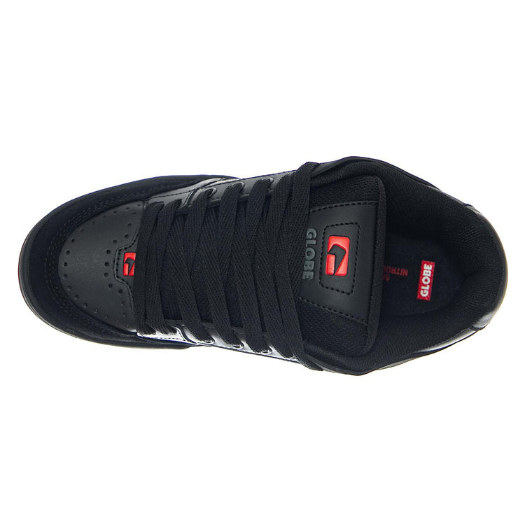 Tilt Black/Red/Charcoal - Scarpe Stringate Uomo Nere GBTILT 10801 GLOBE 