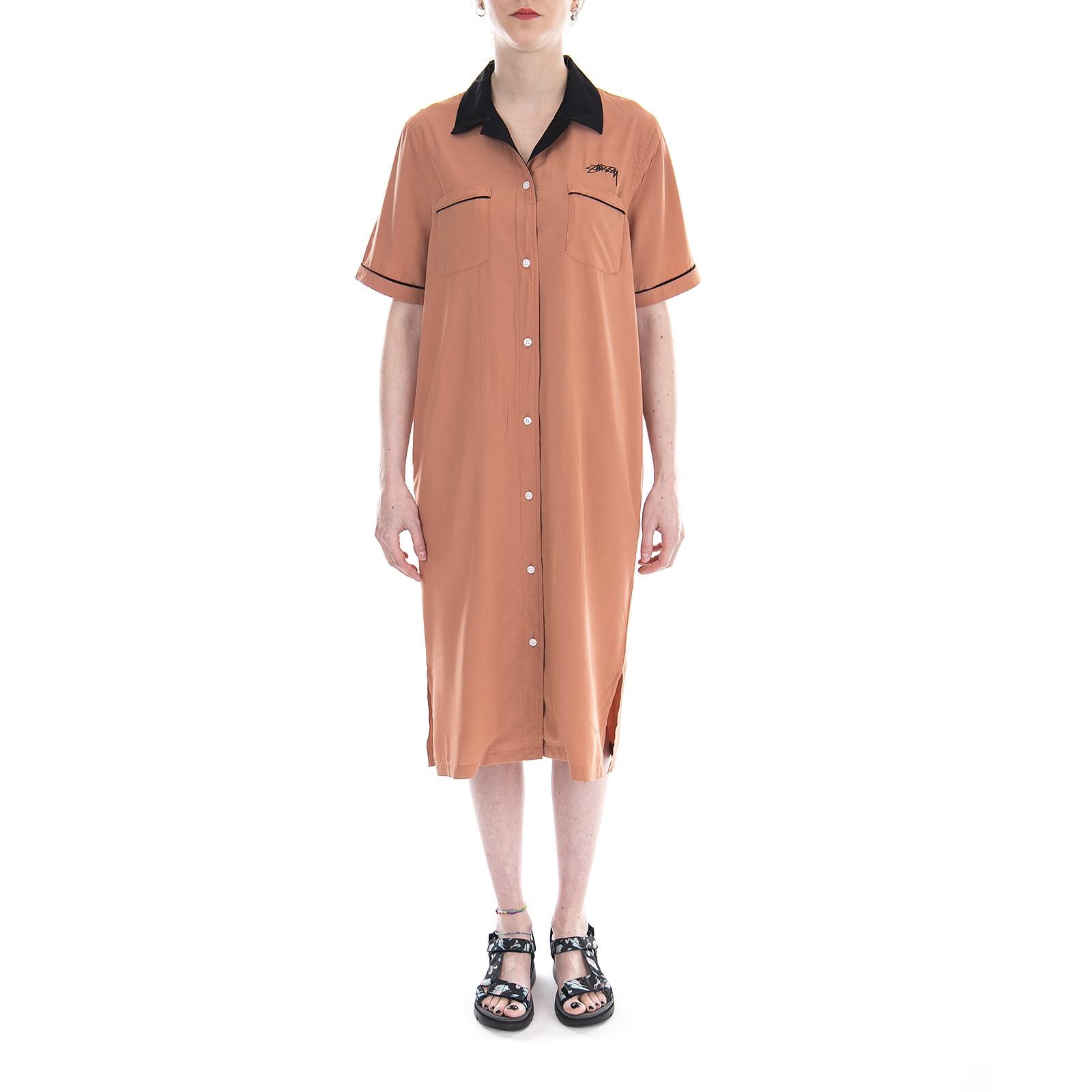 SID BOWLING DRESS CORAL 211121-CORAL  STUSSY 