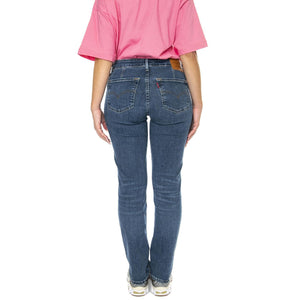 712 Slim Welt Pocket Blue Wave Mid Med Indigo Worn In - Pantaloni Denim Jeans Donna Blu A6199-0003  LEVIS 