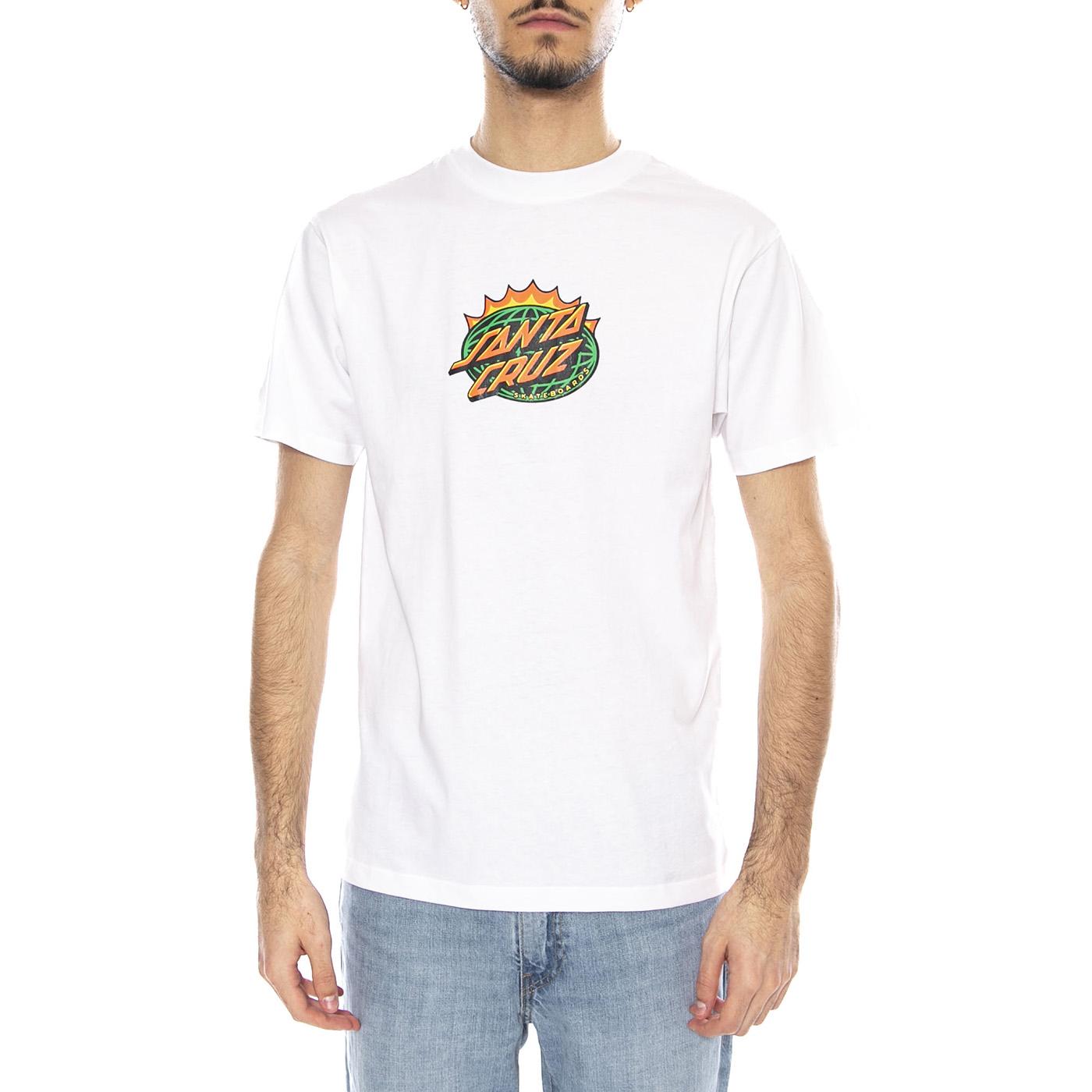 Kendall End Of The Dot -- Maglietta Uomo Bianca SCA-TEE-12765 White SANTA CRUZ 