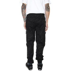 Deco Cargo Jogger Black - Pantaloni Cargo Uomo Neri 22WOCJ09-BLACK  OCTOPUS 