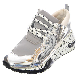 Womens Cliff Shoes - Silver - Scarpe Stringate Profilo Basso Donna Multicolore CLIF02S1-SILVER  STEVE MADDEN 