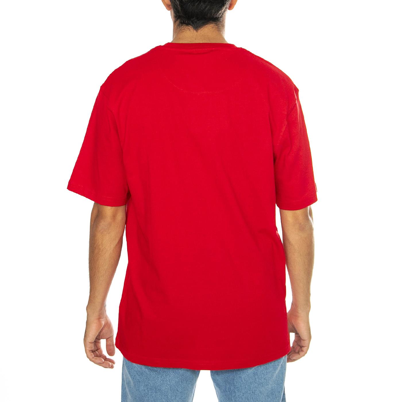 Hudson Script T-Shirt Haute Red - Maglietta Girocollo Uomo Rossa PFD0349-C40  PENFIELD 