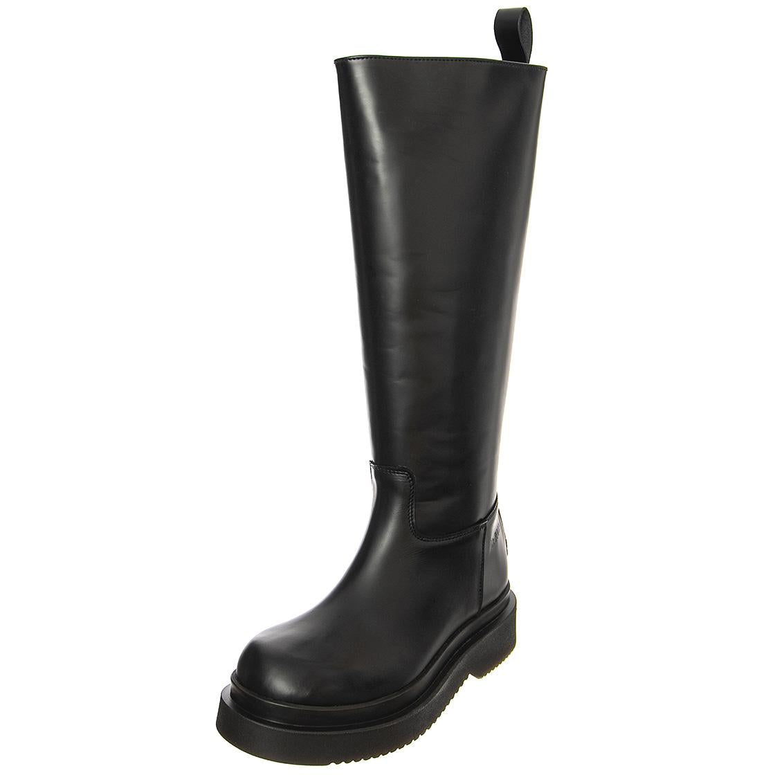 T BOOT 20 SMOOTH BLACK - Stivali Alti Donna Neri BTSTBOOT20-BKS . MR BOOTS 