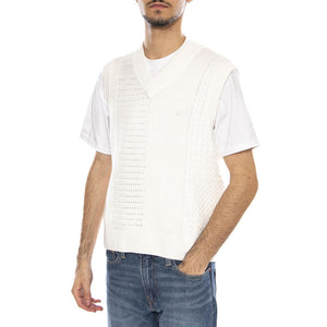 Garret Sweater Vest Cream -- Gilet Uomo Crema 151000097 CRM OBEY 