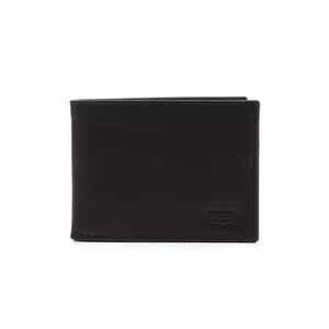 Batwing Bifold ID Caviat Leather Black - Portafogli Nero D5489-0002 . LEVIS 