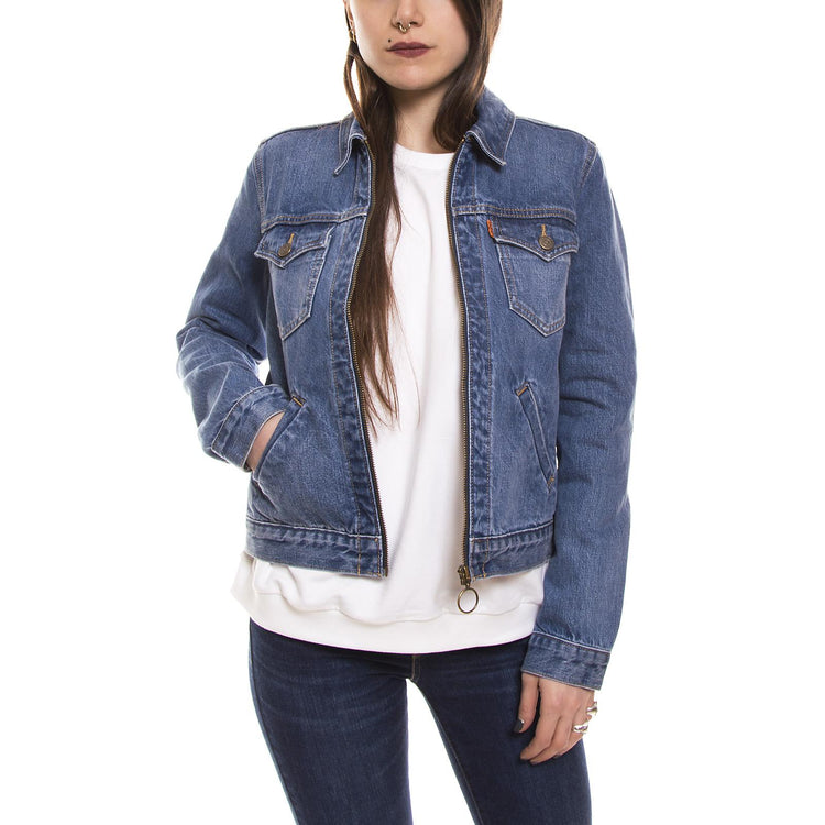 ORANGE TAB ZIP FRONT TRUCKER JACKET 32835-0002  LEVIS 