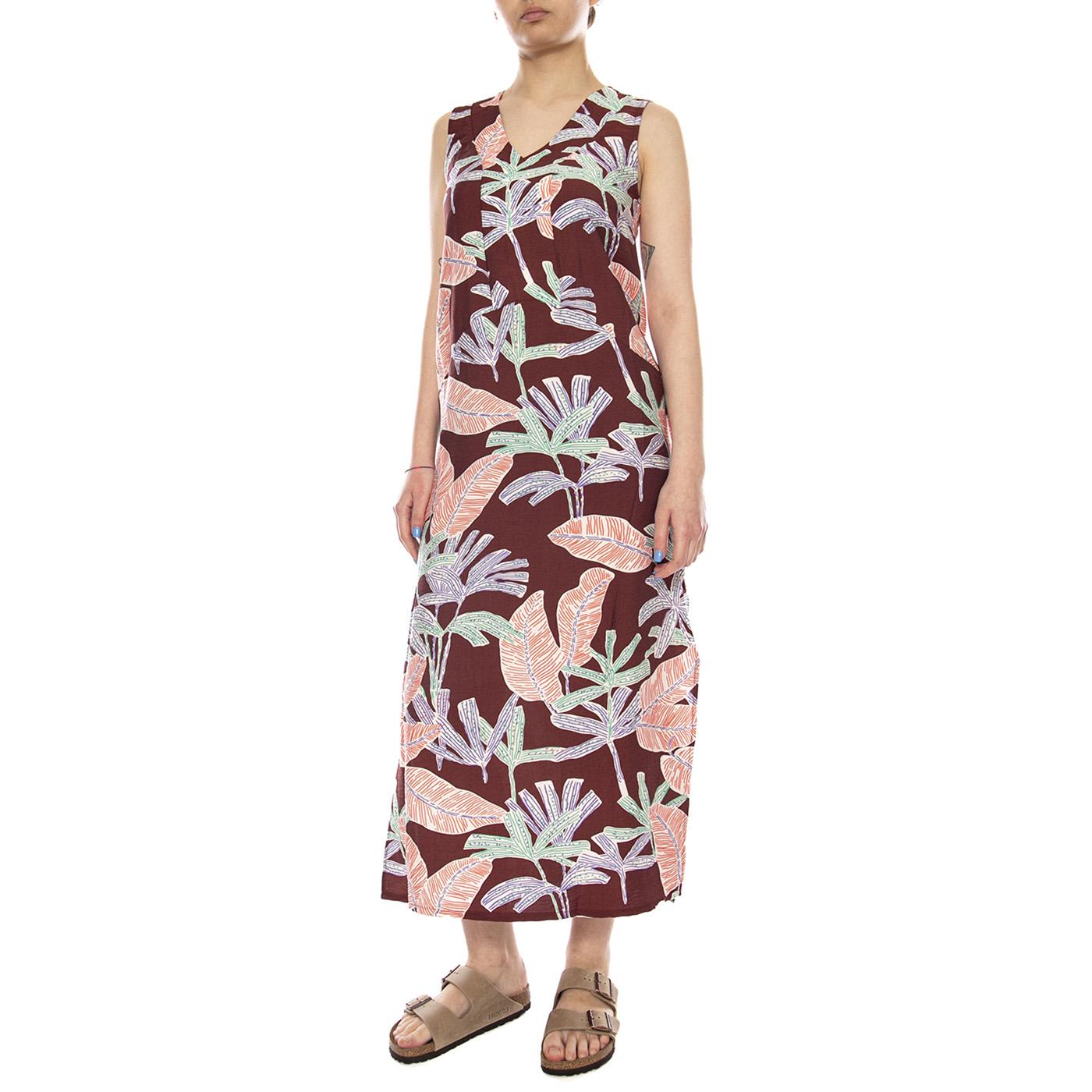 VESTIDO LARGO CON ESTAMPADO MANGLAR FLOWERS - Abito Donna Floreale Lungo 61W/11230 FLW WILD PONY 