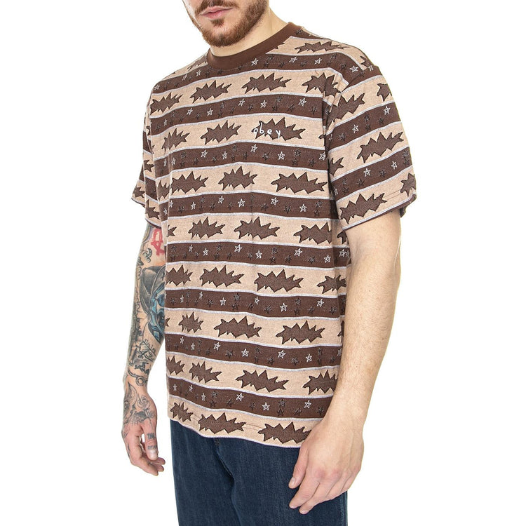 Snap Tee SS Sepia Multi - Maglietta Girocollo Uomo Multicolore 131080341-SEP  OBEY 