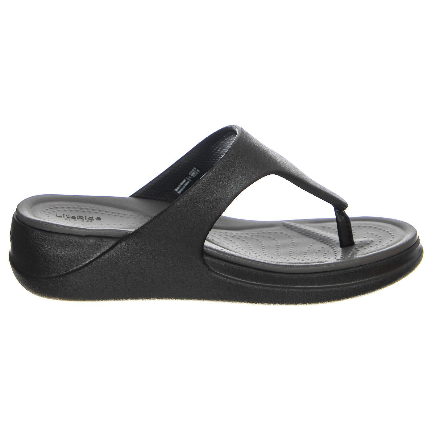 W' Crocs Boca Wedge Flip Black - Ciabatte Infradito Donna Nere CR.207417-BLK  CROCS 