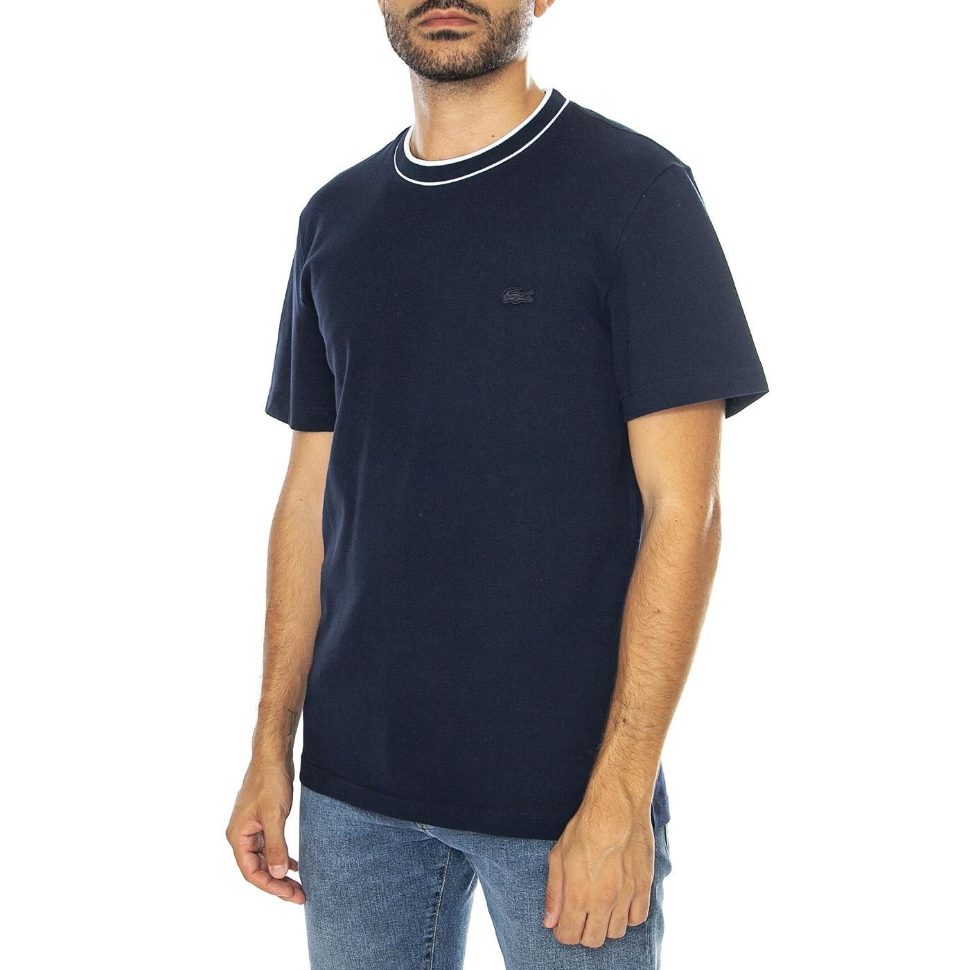 T-Shirt 166 - Maglietta Girocollo Uomo Blu TH8174-166  LACOSTE 