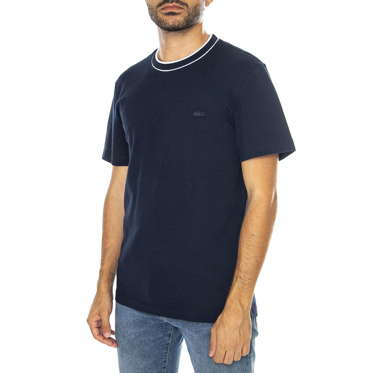 T-Shirt 166 - Maglietta Girocollo Uomo Blu TH8174-166  LACOSTE 