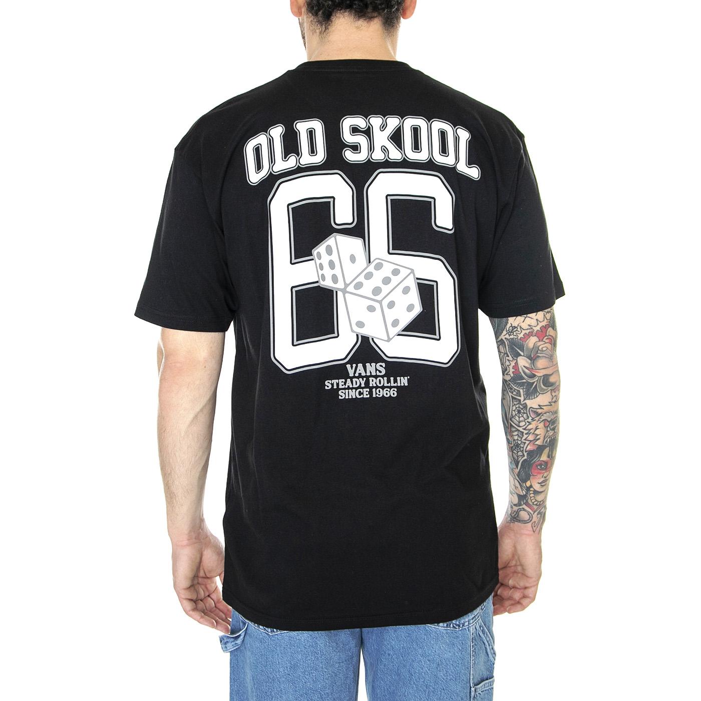 Steady Rollin Black - Maglietta Girocollo Uomo Nera VN00003SBLK1  VANS 