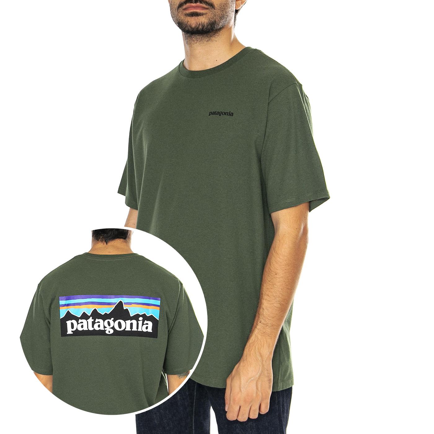 M's P-6 Logo Responsibili-Tee-TPGN - Maglietta Girocollo Uomo Verde 38504-TPGN  PATAGONIA 