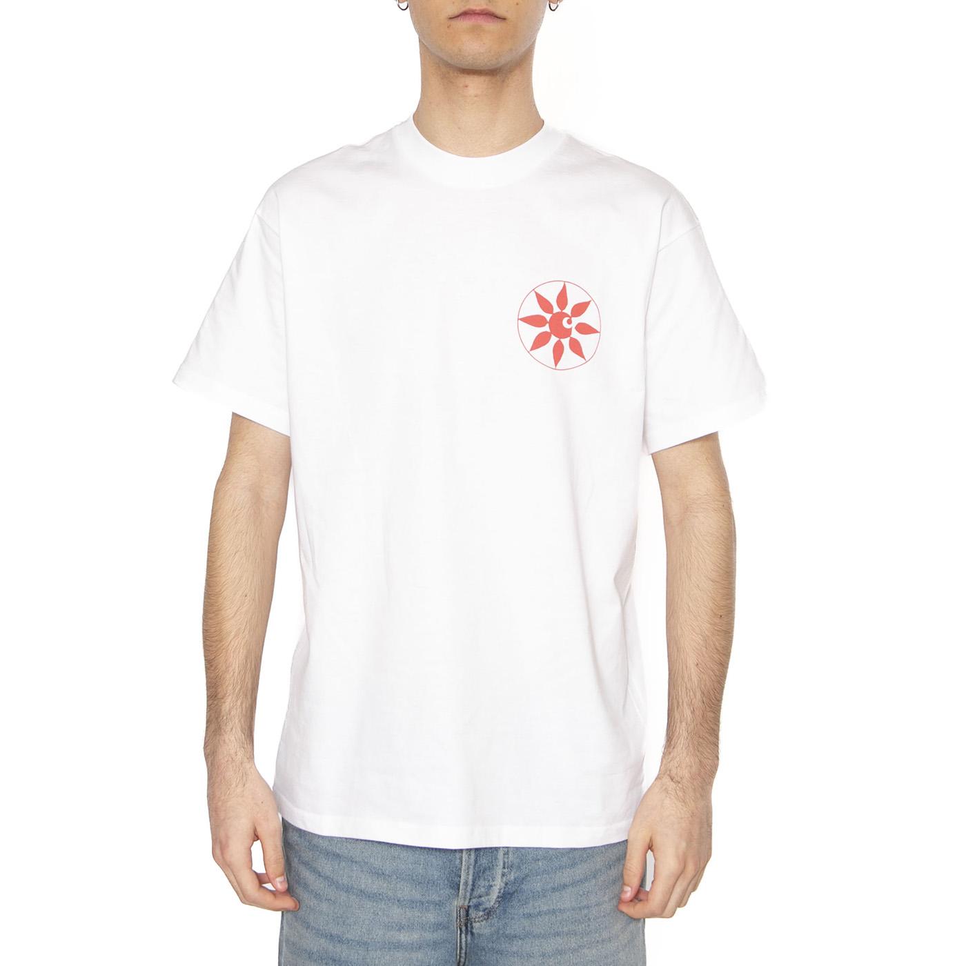 S/S Senses T-Shirt White - Maglietta Girocollo Uomo Bianca I034771.02XX  CARHARTT WIP 