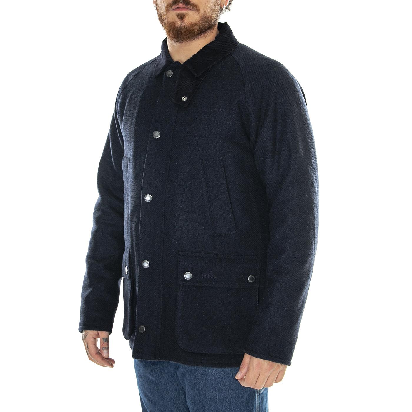 Bedale Wool Navy - Giacca Uomo Blu MWO0283-NY71-FW23  BARBOUR 