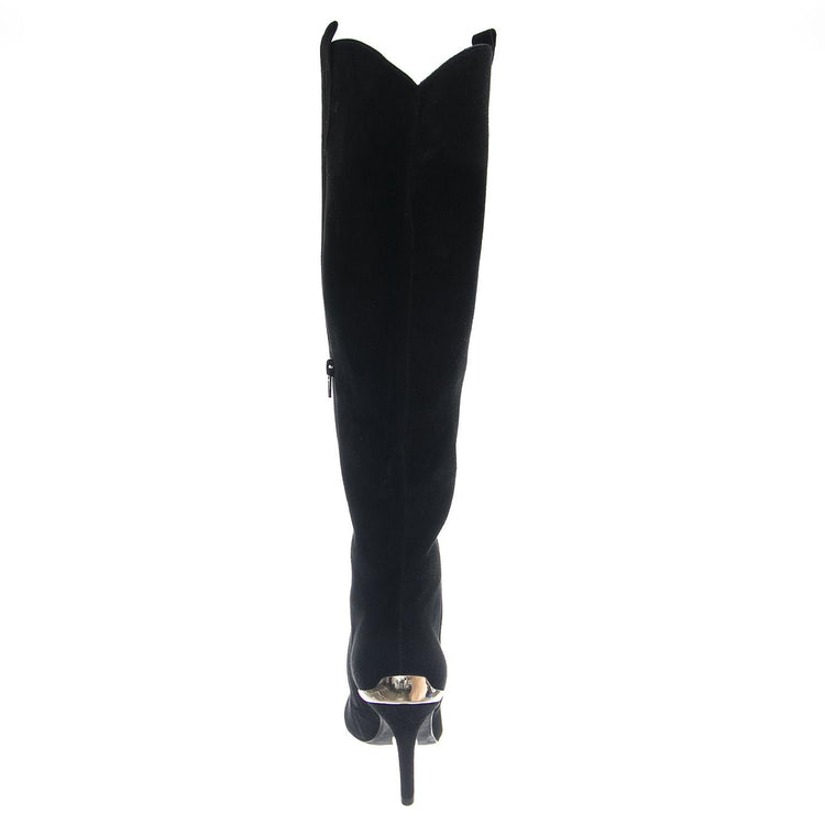 BY-GOLLY BLACK SUEDE SILVER - Stivali Alti Donna Neri JCS28226-N02-BLK . JEFFREY CAMPBELL 