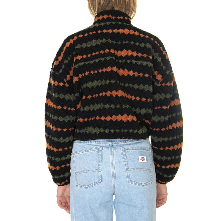 Falkville Fleece Black - Felpa con Zip Donna Nera DK0A4XYUBLK1  DICKIES 