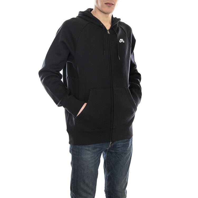 SB ICON FZ HOODIE BLACK/WHITE 800149-010  NIKE 
